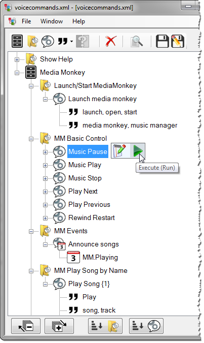 VoxCommando Command Tree Editor